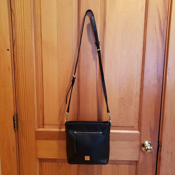 Dooney & Bourke Saffiano Black Zip Crossbody - Picture 11 of 16